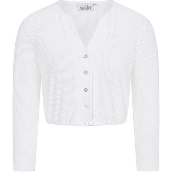 Nübler Dirndlbluse Dirndlbluse Langarm Lorena in Weiß