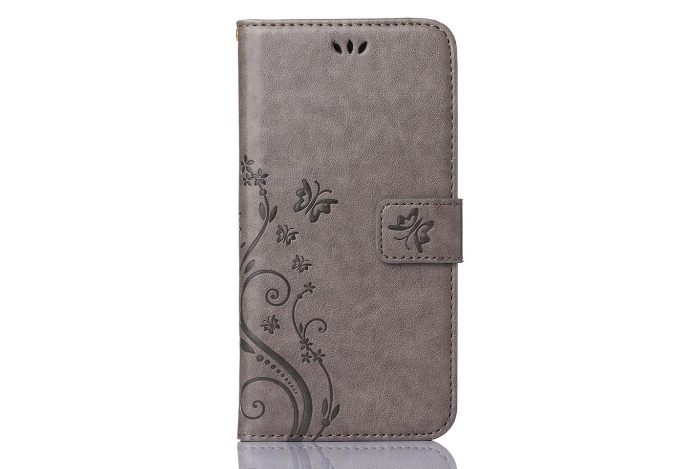 Numerva Smartphone-Hülle Handytasche Blumen Muster Hülle für Apple iPhone 13, Schutzhülle, Blumenmuster – Bild 2 von 5
