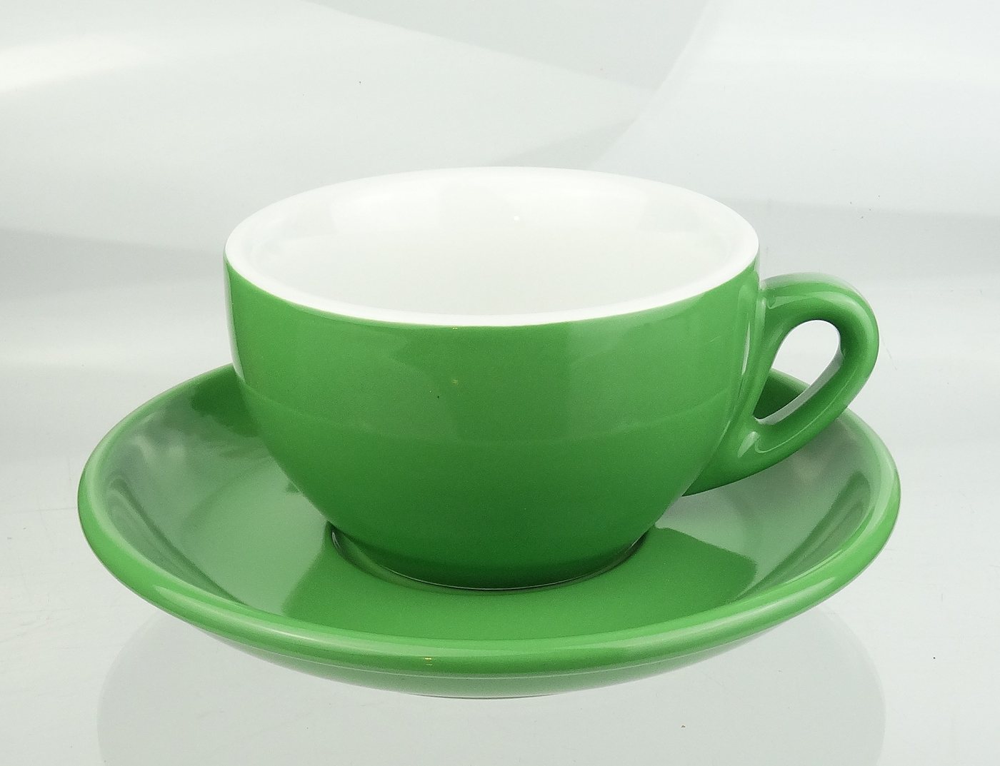 Nuova Point Cappuccinotasse dickwandig, grün, max 200 ml, 2-tlg., Porzellan – Bild 3 von 4