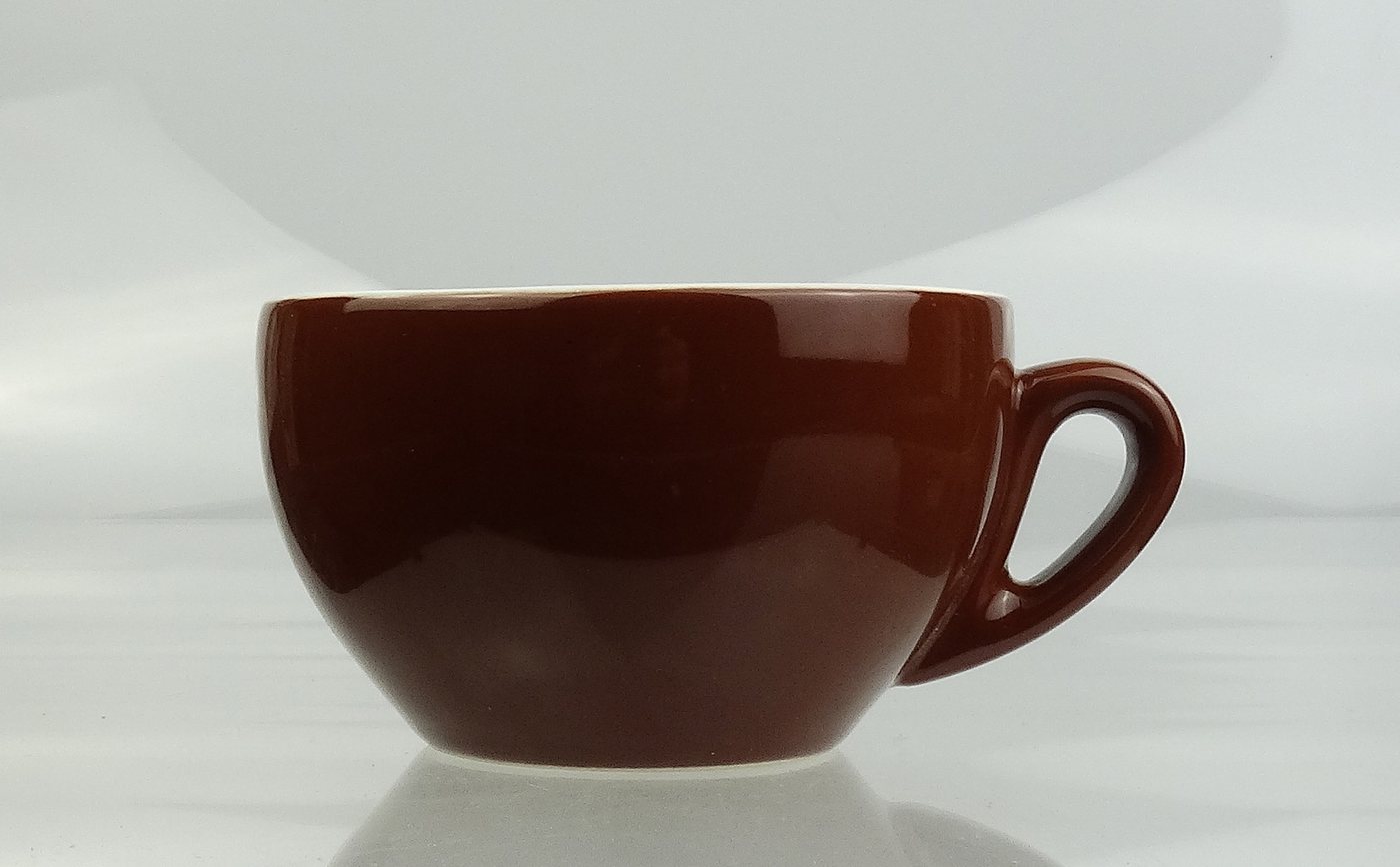 Nuova Point Cappuccinotasse dickwandig, braun, max 200 ml, 2-tlg., Porzellan – Bild 3 von 5