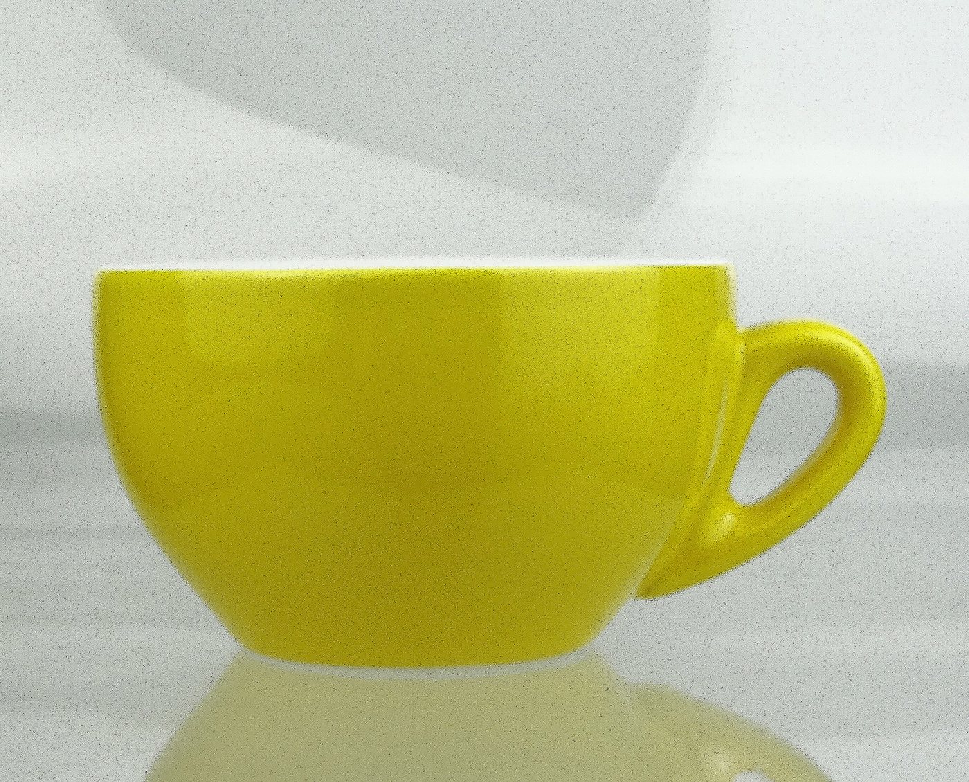 Nuova Point Cappuccinotasse dickwandig, gelb, max 200 ml, 2-tlg., Porzellan – Bild 3 von 4
