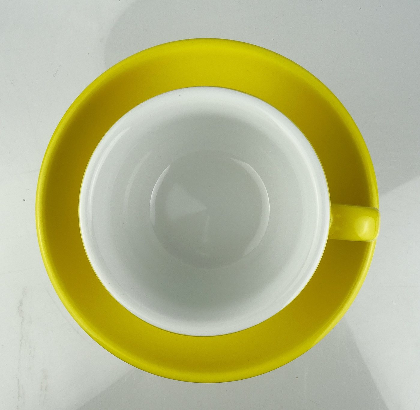 Nuova Point Cappuccinotasse dickwandig, gelb, max 200 ml, 2-tlg., Porzellan – Bild 4 von 4