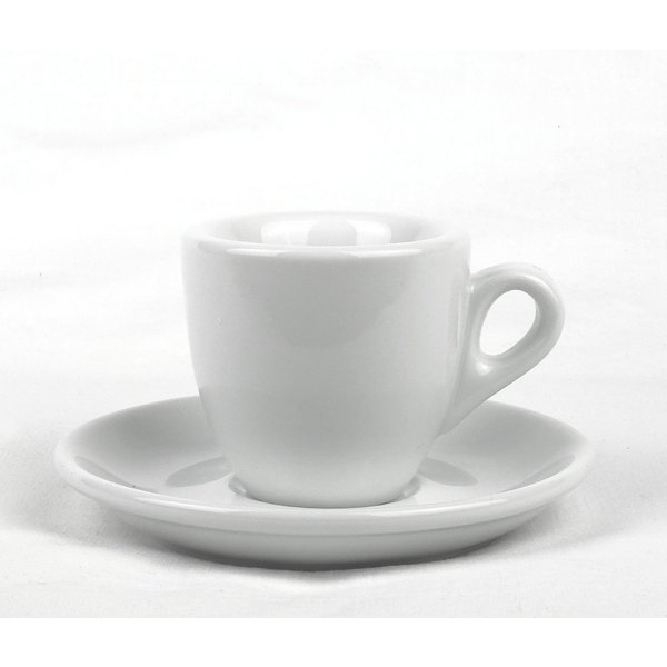 Nuova Point Espressotasse extra dickwandig, »Bar Italia«, weiss, 56 ml, Porzellan
