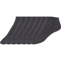 NUR DER 7 Paar Herren Sneacker Socken (Anthrazit, 39-42)
