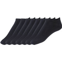 NUR DER 7 Paar Herren Sneacker Socken (Schwarz, 39-42)