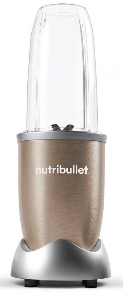 nutribullet Standmixer Pro NB907CP - kompakter Mixer, 900W, 2 Mixbecher(700+925ml),Champagner, 900 W, Drücken, drehen, mixen, starker Motor,Becher+Zubehör spülm – Bild 2 von 5