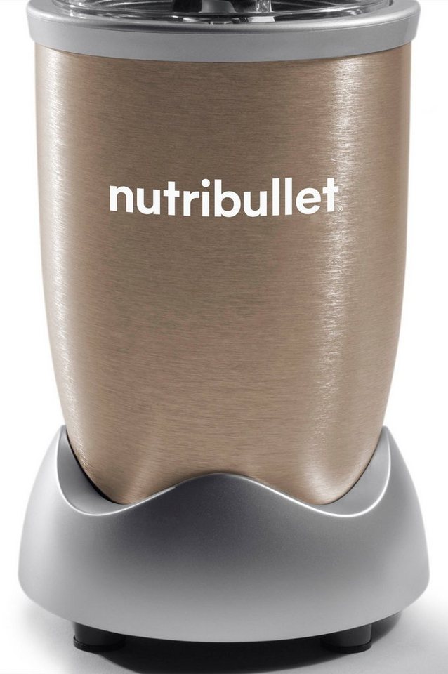 nutribullet Standmixer Pro NB907CP - kompakter Mixer, 900W, 2 Mixbecher(700+925ml),Champagner, 900 W, Drücken, drehen, mixen, starker Motor,Becher+Zubehör spülm – Bild 3 von 5