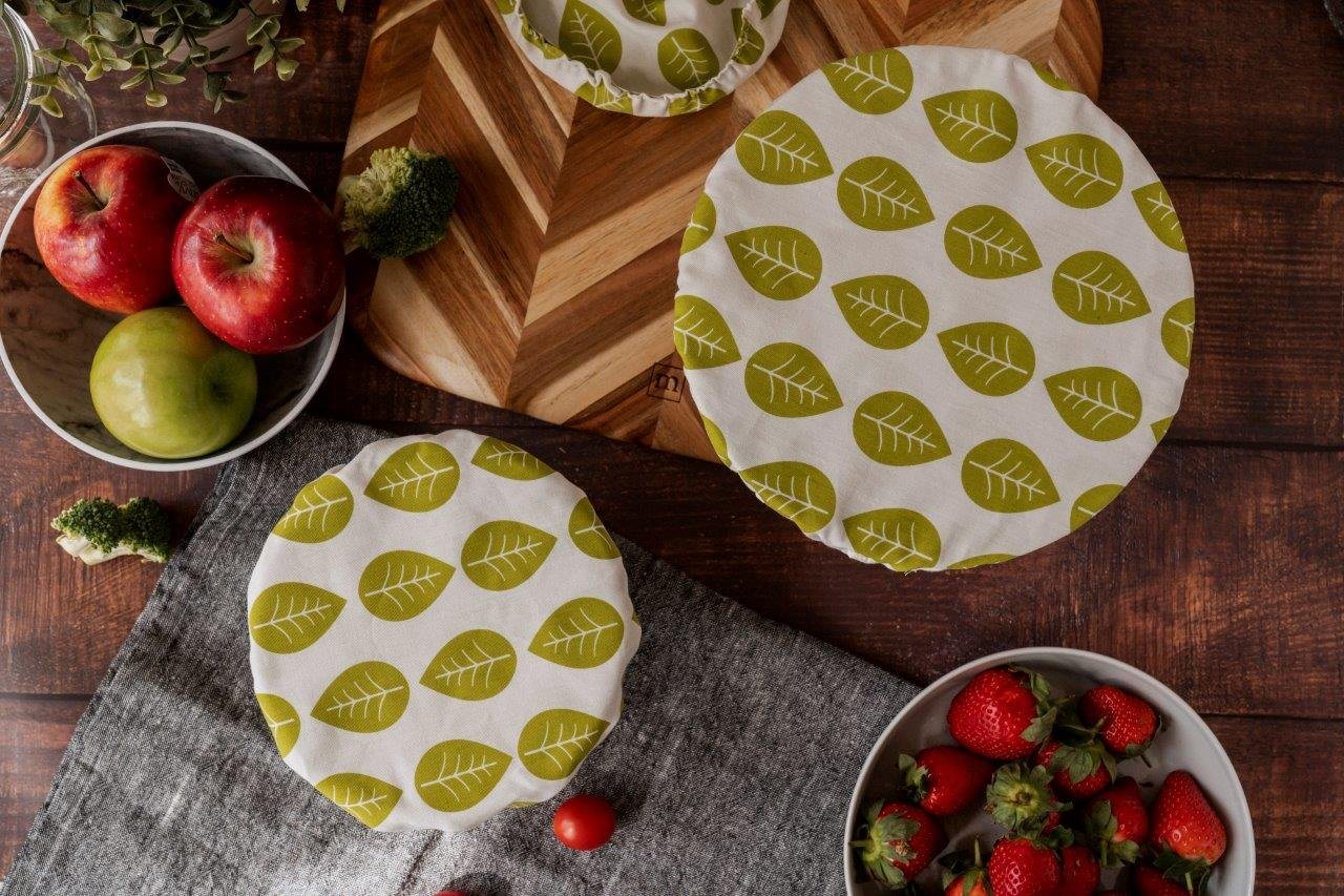 Nuts Schutzhaube textile Schüsselabdeckung,(Set, 3-tlg) Waschbar und plastikfrei – Bild 2 von 5