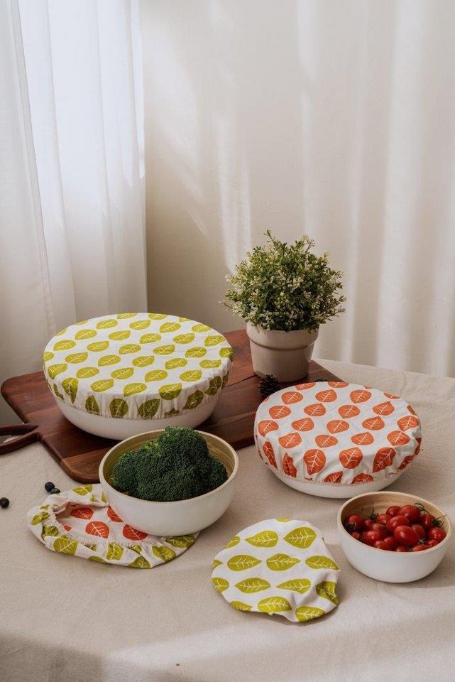 Nuts Schutzhaube textile Schüsselabdeckung,(Set, 3-tlg) Waschbar und plastikfrei – Bild 5 von 5