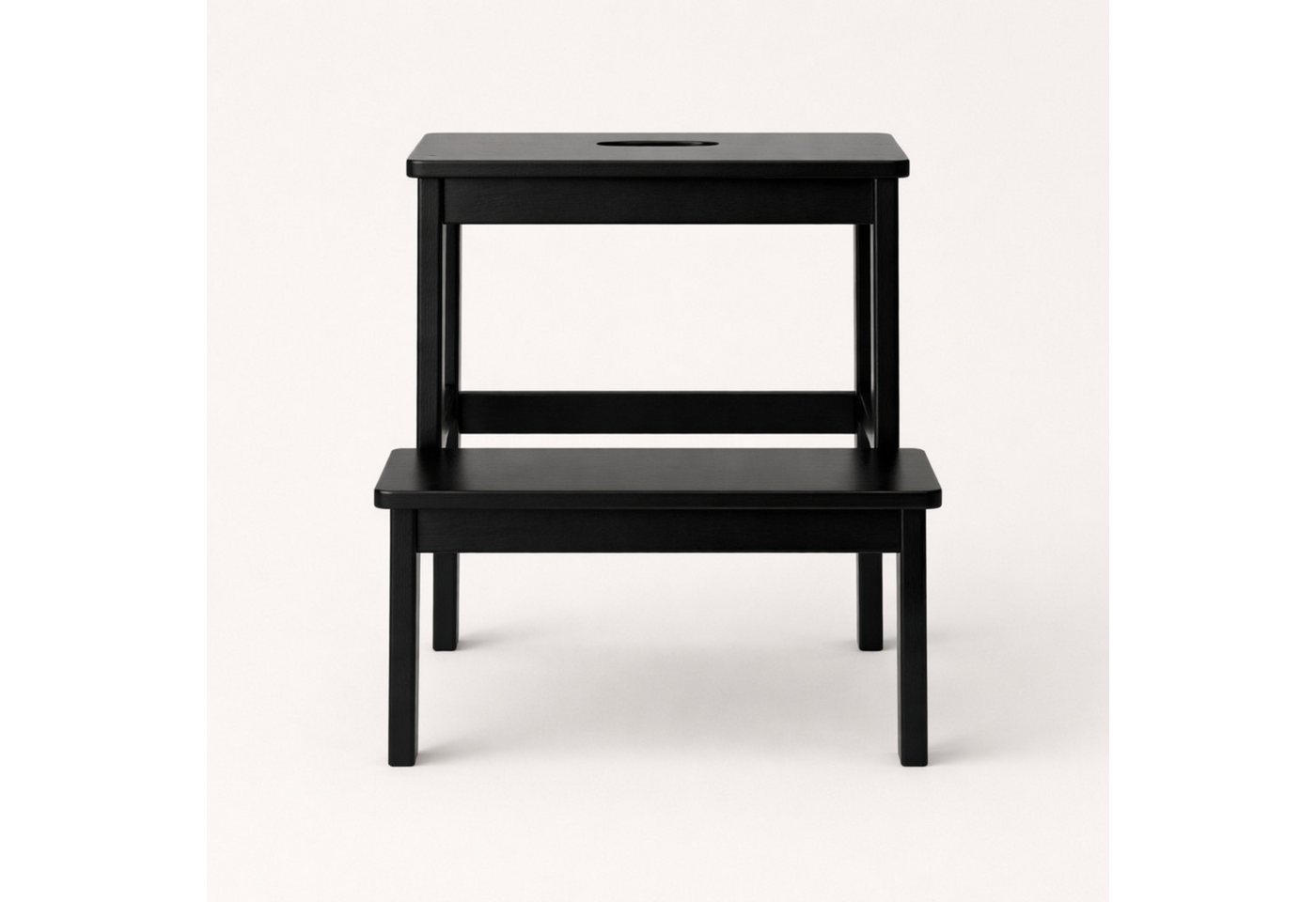 NUXIO Sitzhocker Bambus-Hocker mit Stufe KROK, Höhe 46 cm – Bild 3 von 5