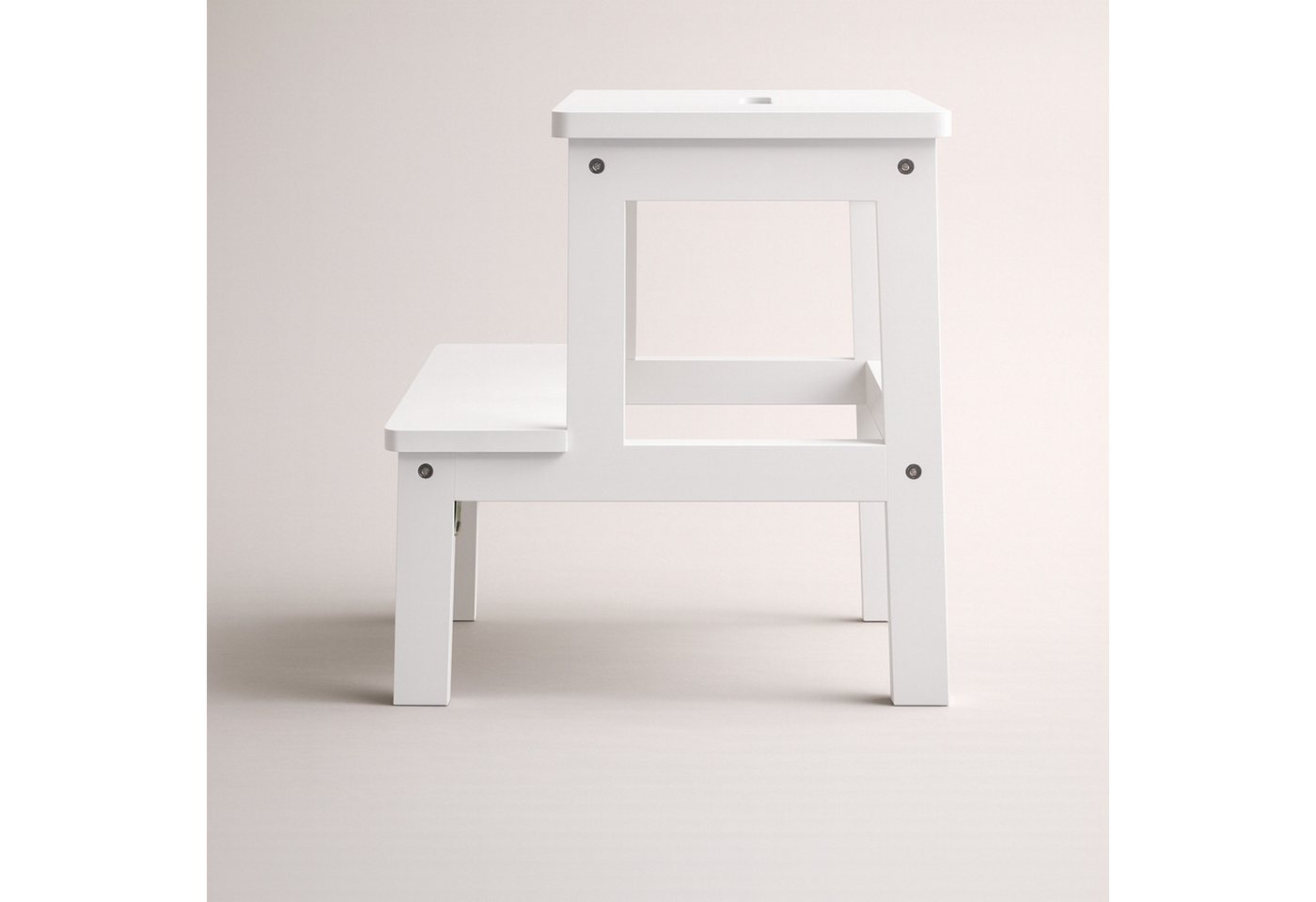 NUXIO Sitzhocker Bambus-Hocker mit Stufe KROK, Höhe 46 cm – Bild 4 von 5