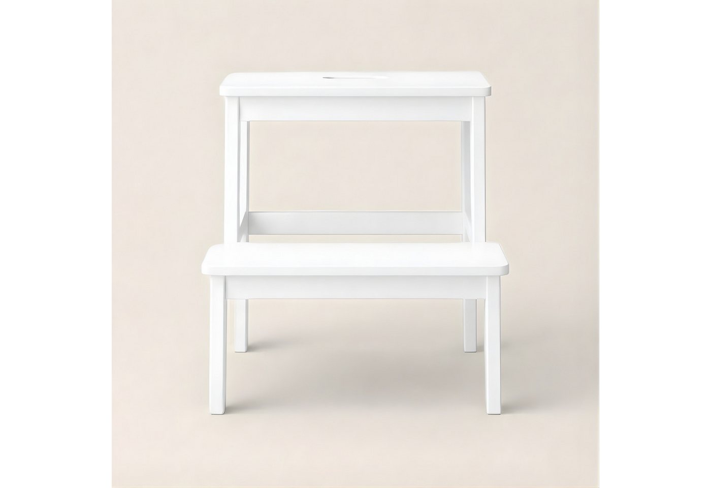 NUXIO Sitzhocker Bambus-Hocker mit Stufe KROK, Höhe 46 cm – Bild 5 von 5