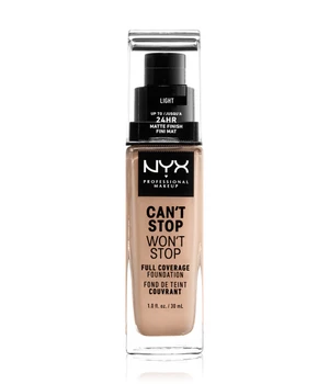 NYX Professional Makeup Can't Stop Won't Stop 24-Hour Foundation Flüssige Foundation · 30 ml · Nude