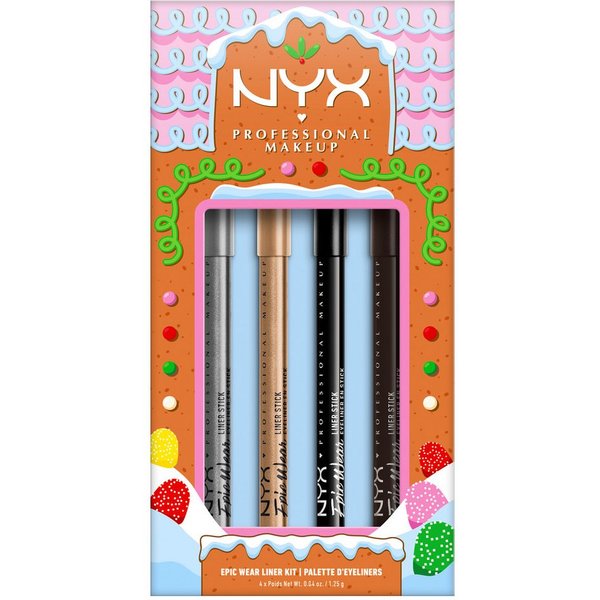 NYX PROFESSIONAL MAKEUP Eyeliner Epic Wear Liner Stick Kit, 4-tlg.