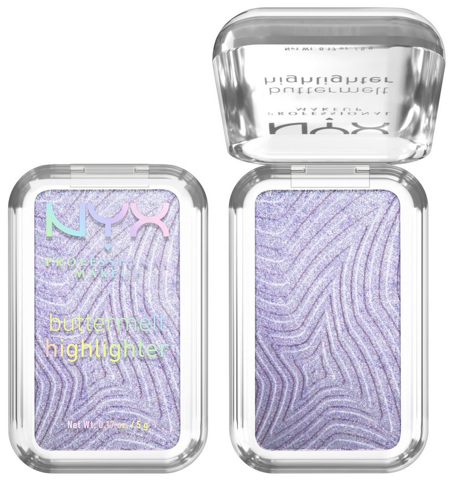 NYX PROFESSIONAL MAKEUP Highlighter BUTTERMELT HIGHLIGHTER, zaubert einen multidimensionalen Glow in das Gesicht – Bild 3 von 5