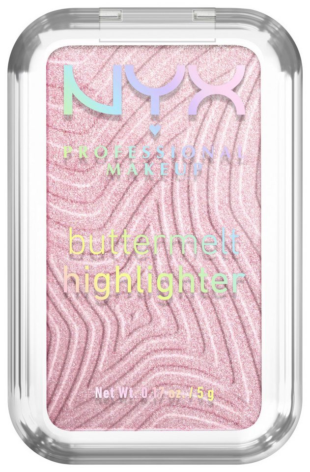 NYX PROFESSIONAL MAKEUP Highlighter BUTTERMELT HIGHLIGHTER, zaubert einen multidimensionalen Glow in das Gesicht – Bild 2 von 5