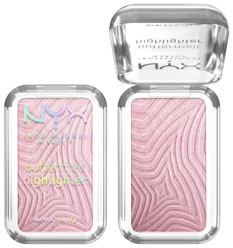 NYX PROFESSIONAL MAKEUP Highlighter BUTTERMELT HIGHLIGHTER, zaubert einen multidimensionalen Glow in das Gesicht – Bild 3 von 5
