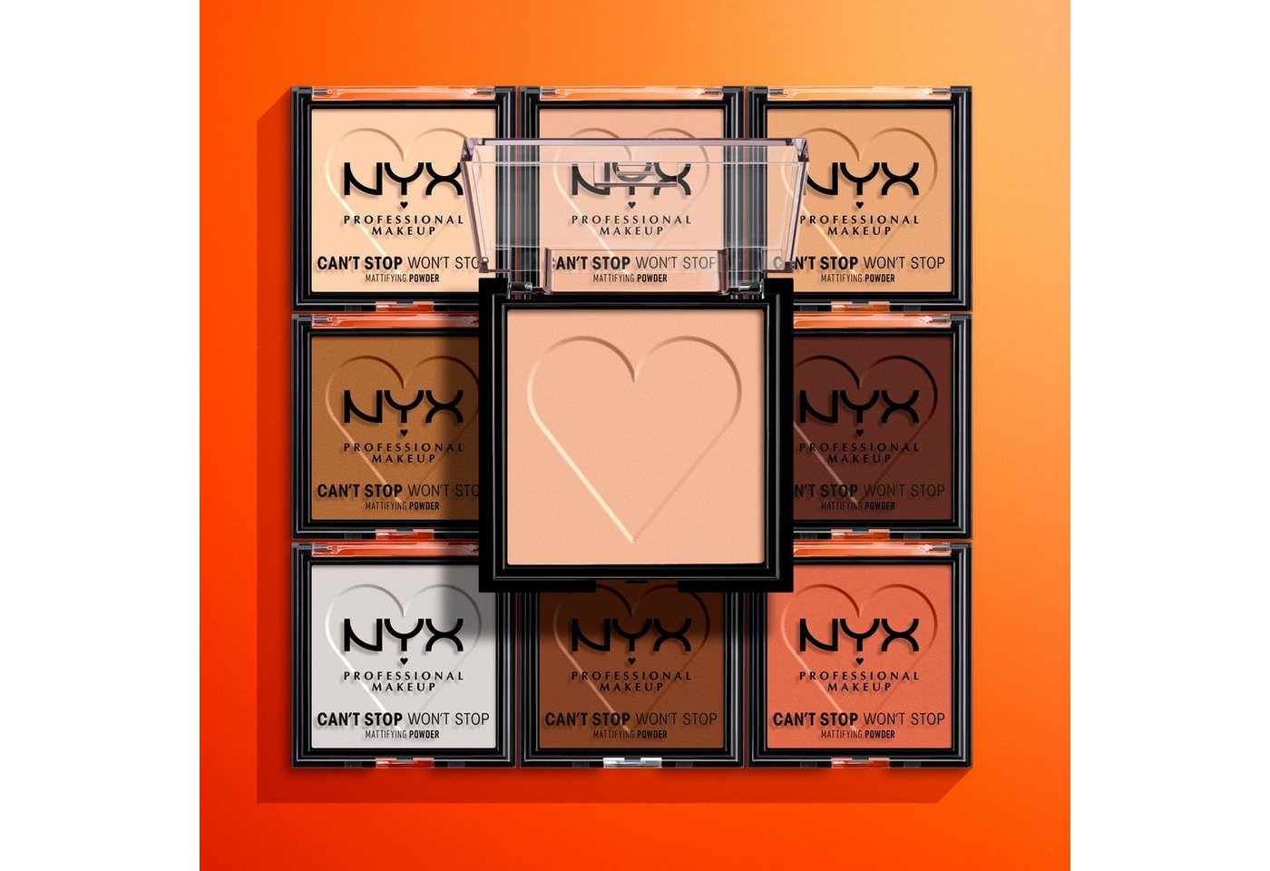 NYX PROFESSIONAL MAKEUP Puder CAN'T STOP WON'T STOP MATTIFYING POWDER, deckt zuverlässig, setzt sich nicht ab, mattierend – Bild 5 von 5