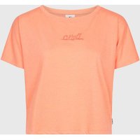 O'NEILL Damen Shirt ESSENTIALS SCRIPT DRAPE T-SHIRT, Größe XS in Pink