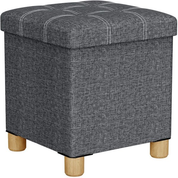 Oak&Tea Stauraumhocker Sitzhocker mit Stauraum – Klappbare Aufbewahrungsbox & Sitzwürfel