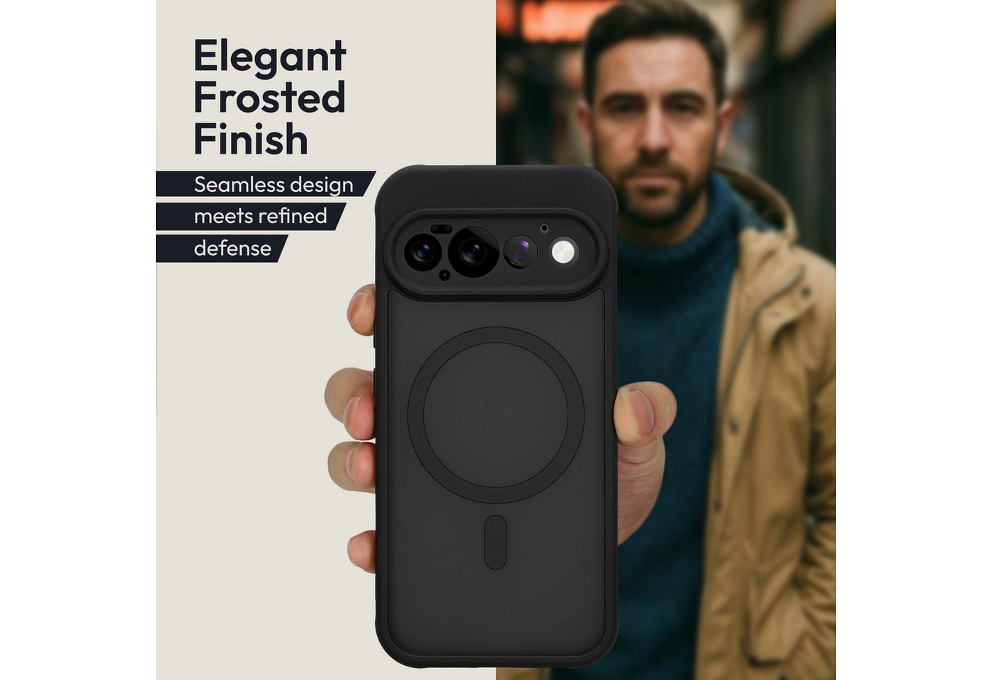 Oakshield Smartphone-Hülle Hülle für Google Pixel 11 Pro Handyhülle transparent, Schutzhülle stoßfest mit Kameraschutz - Case – Bild 2 von 5