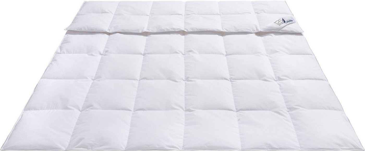 OBB Daunenbettdecke Edition 125 Jahre, Bettdecken für Sommer & Winter, Ganzjahresdecke, Füllung: 90%Daunen, 10% Federn, Bezug: 100% Baumwolle, Bettdecke 135x200 – Bild 2 von 5