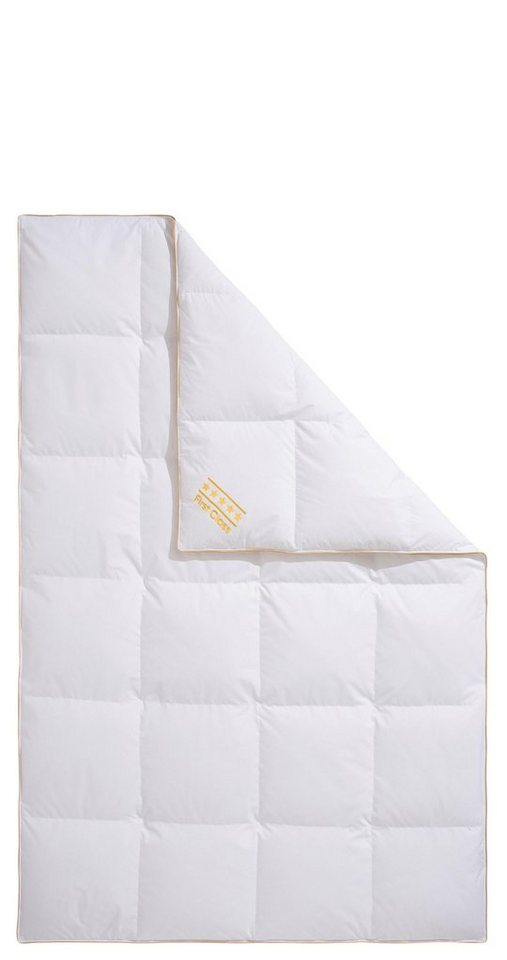 OBB Daunenbettdecke Emilias, Bettdecken für Sommer & Winter, Ganzjahresdecke, Füllung: 90% Daunen, 10%Federn, Bezug: 100% Baumwolle, Bettdecke 135x200 cm, 155x2 – Bild 2 von 5