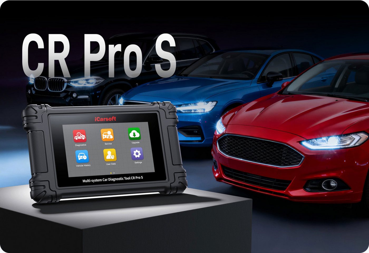 iCarsoft OBD2-Diagnosegerät iCarsoft CR Pro S professionelles Multi-Marken OBD Diagnosegerät - – Bild 2 von 5