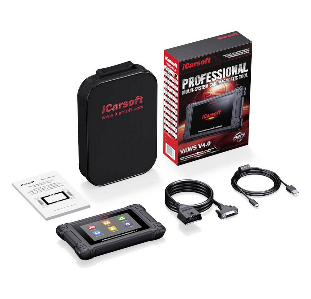 iCarsoft OBD2-Diagnosegerät Icarsoft VAWS V4.0 OBD II Diagnosetool VAWS V4.0 Passend für (Auto-Mar – Bild 2 von 4