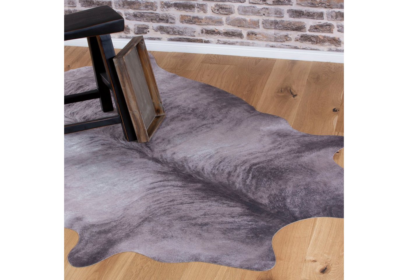 Obsession Fellteppich my Toledo 193, fellförmig, Höhe: 5 mm, Kunstfell, gedruckte Kuhfell-Optik, ideal im Wohnzimmer & Schlafzimmer – Bild 3 von 5