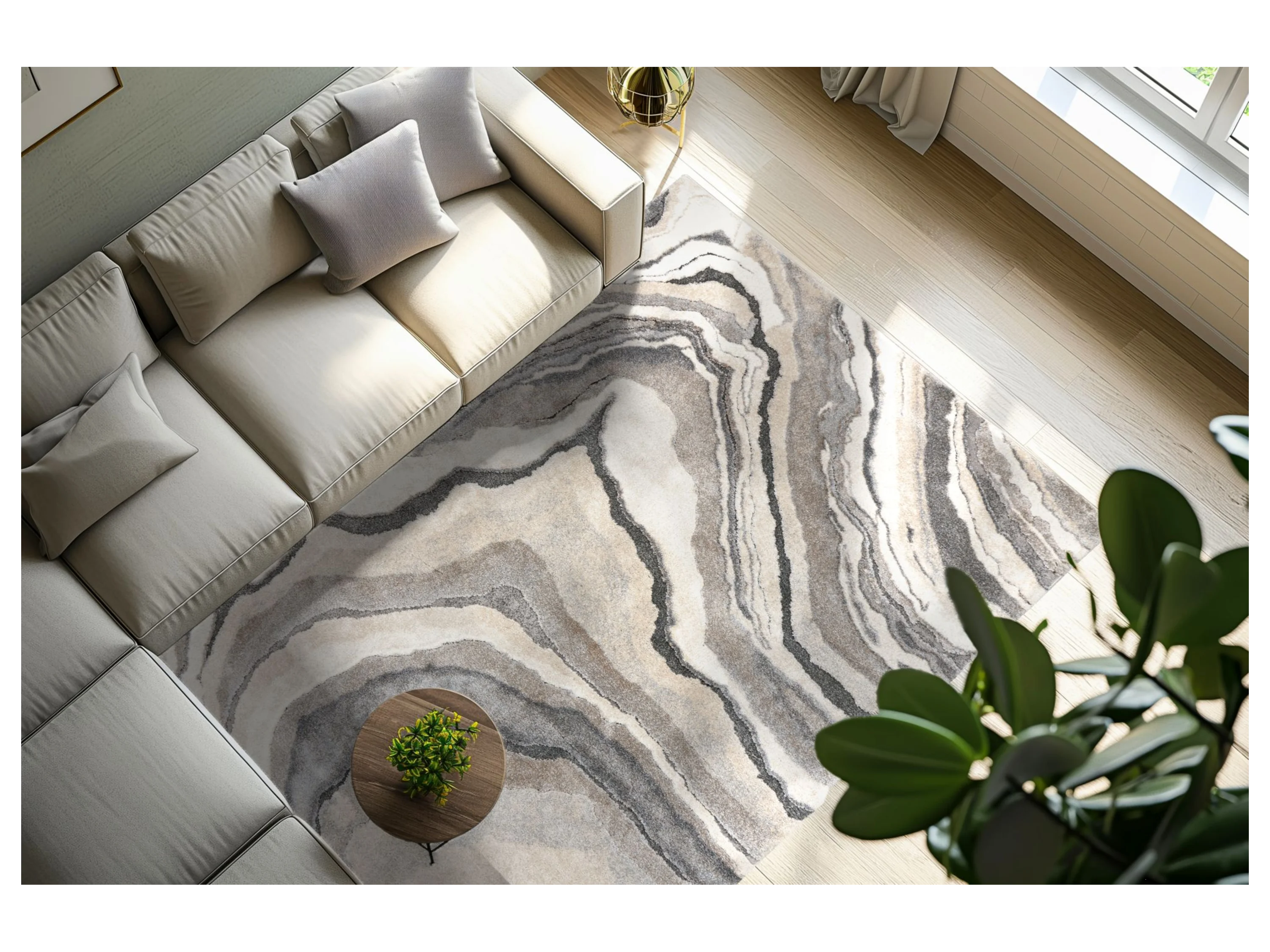 OBSESSION My Bologna (rechteckig 461, grey 2, 120 x 170 cm) – Bild 4 von 4