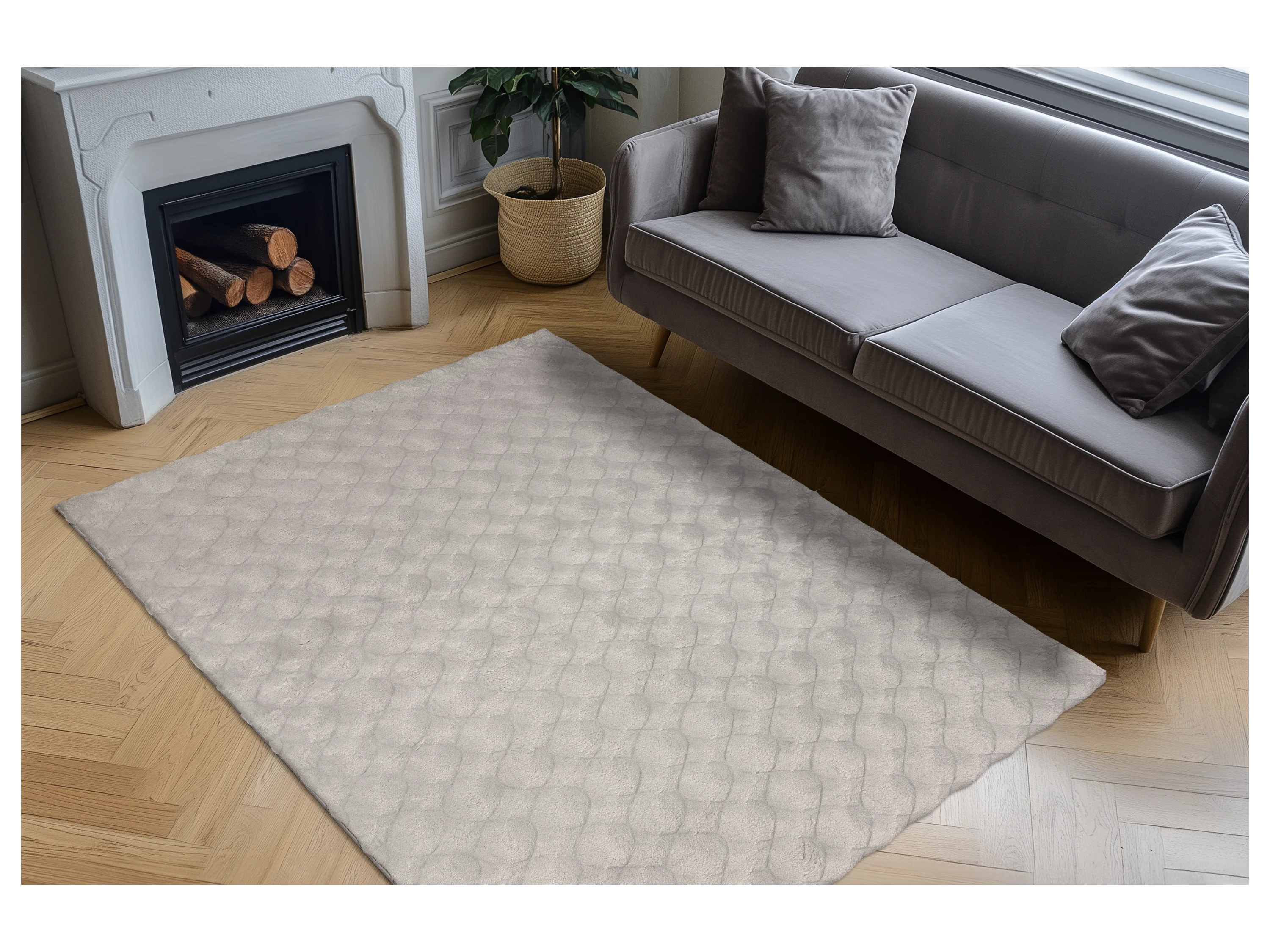 OBSESSION My Diamond Cut 800 (Rechteckig, Grey, 120 x 170 cm) – Bild 2 von 4