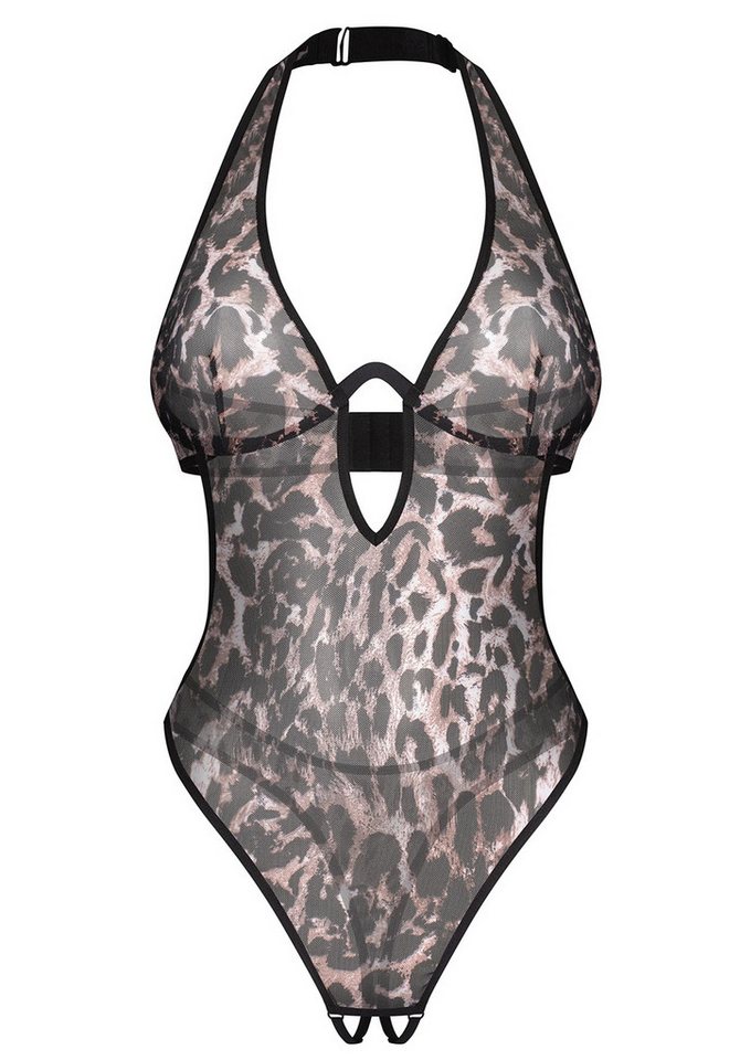 Obsessive Stringbody Addia Body mit offenem Schritt im Leoparden-Look (1-tlg) Offene Rückenpartie – Bild 4 von 5