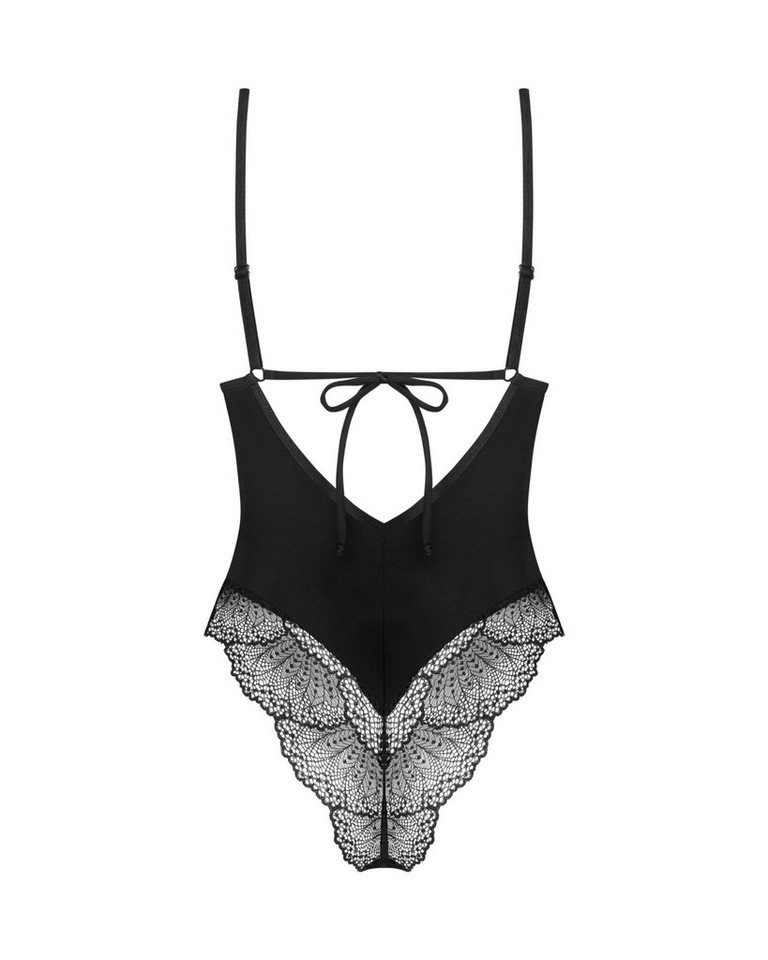Obsessive Stringbody Lobellis Body mit zarten Spitzendetails - schwarz (1-tlg) mit zarten Spitzendetails verziert – Bild 4 von 4