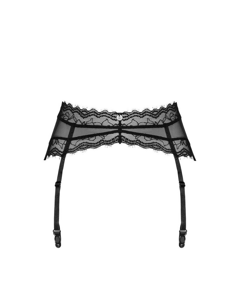 Obsessive Strumpfhalter Medilla Strumpfgürtel aus Spitze - schwarz, transparent – Bild 3 von 5