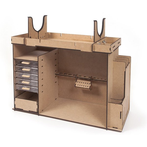 OcCre Modellbausatz Werkstattmöbel, (Bastelbedarf, 1-tlg., Werkzeug), Made in Europe