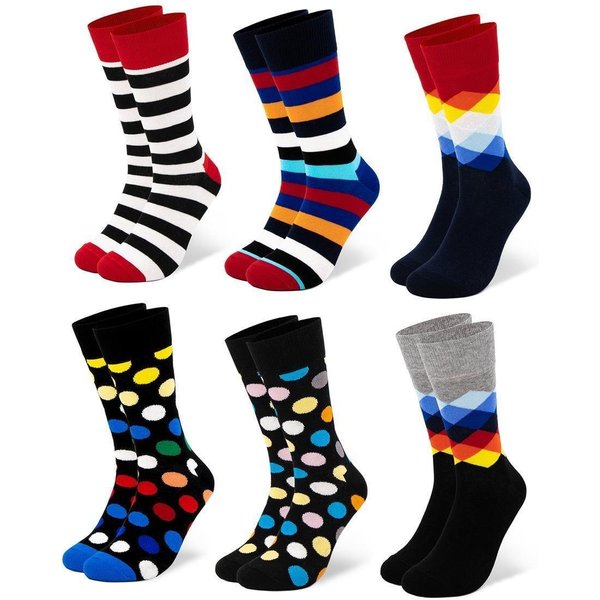 OCCULTO Basicsocken Herren Bunte Socken 6er Pack (Modell: Sigi) (6-Paar)