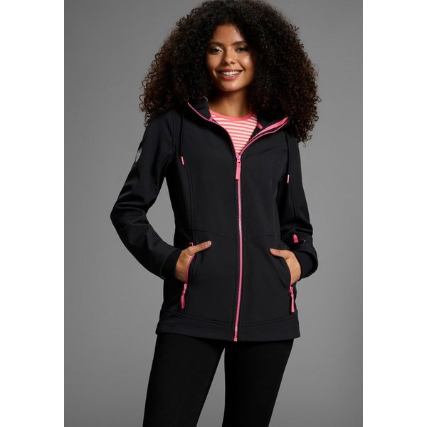 Ocean Sportswear Softshelljacke aus recyceltem Polyester atmungsaktiv, wasserabweisend, windabweisend, Übergangsjacke