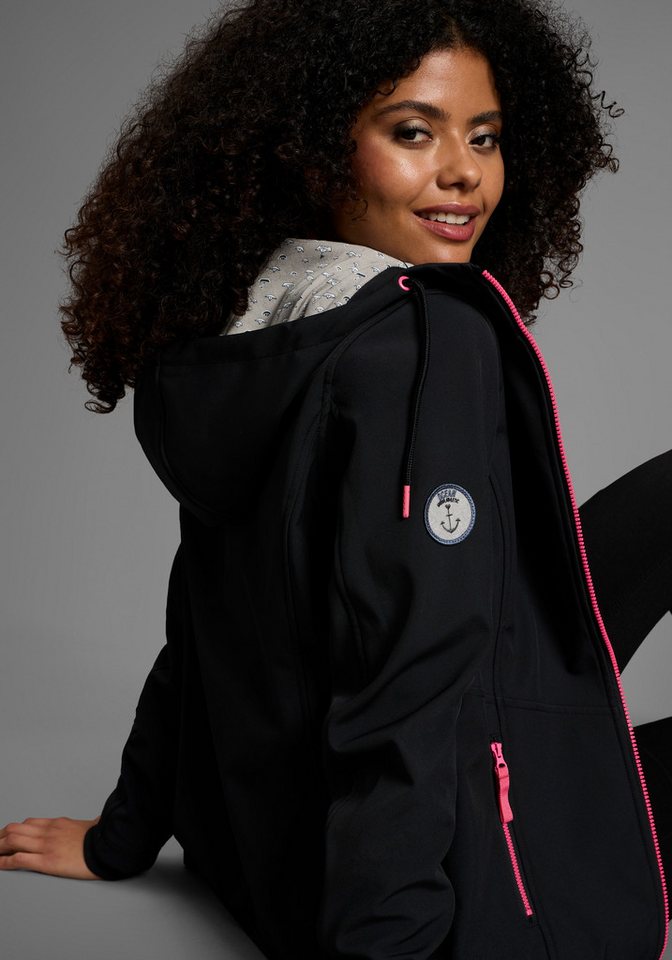 Ocean Sportswear Softshelljacke aus recyceltem Polyester atmungsaktiv, wasserabweisend, windabweisend, Übergangsjacke – Bild 3 von 5