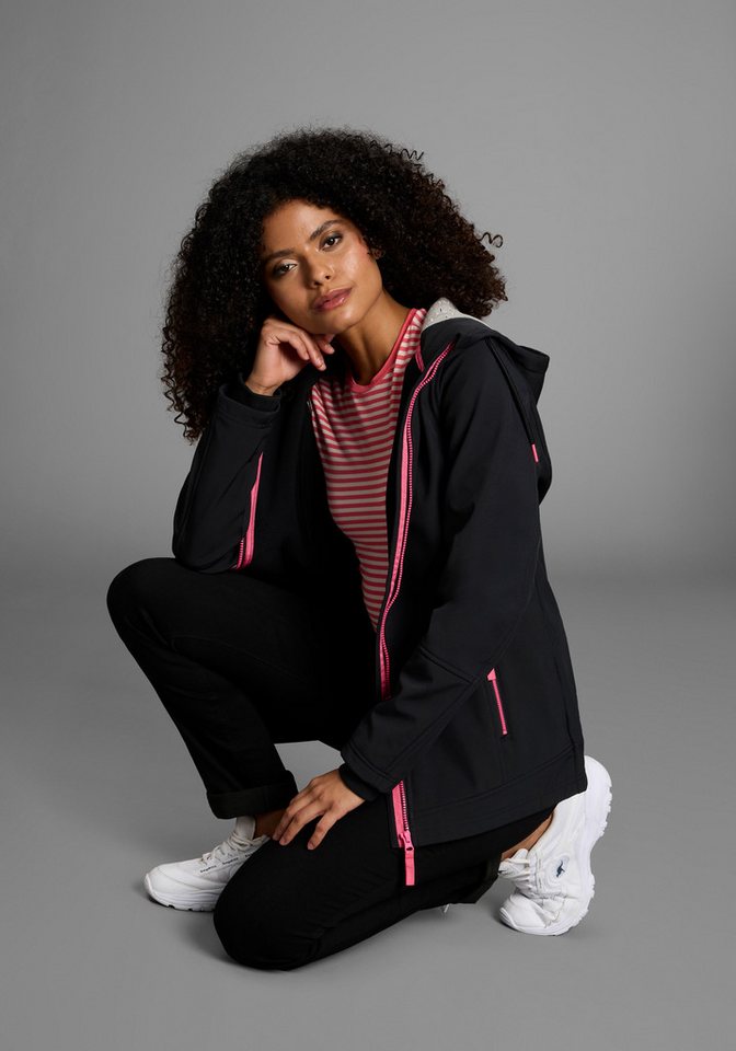 Ocean Sportswear Softshelljacke aus recyceltem Polyester atmungsaktiv, wasserabweisend, windabweisend, Übergangsjacke – Bild 5 von 5