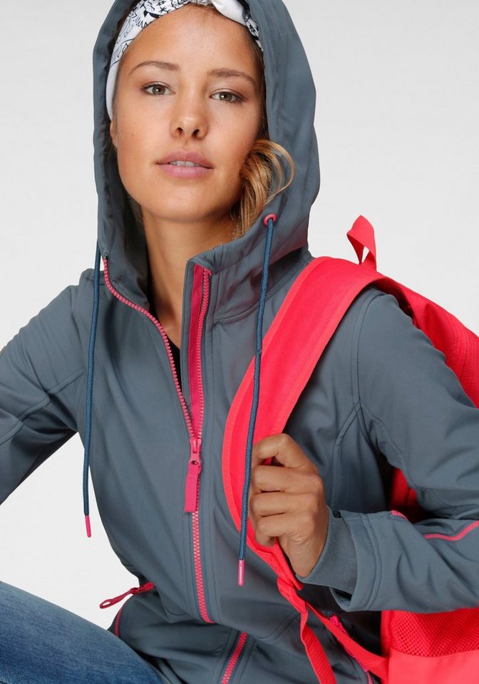 Ocean Sportswear Softshelljacke aus recyceltem Polyester atmungsaktiv, wasserabweisend, windabweisend, Übergangsjacke – Bild 4 von 5