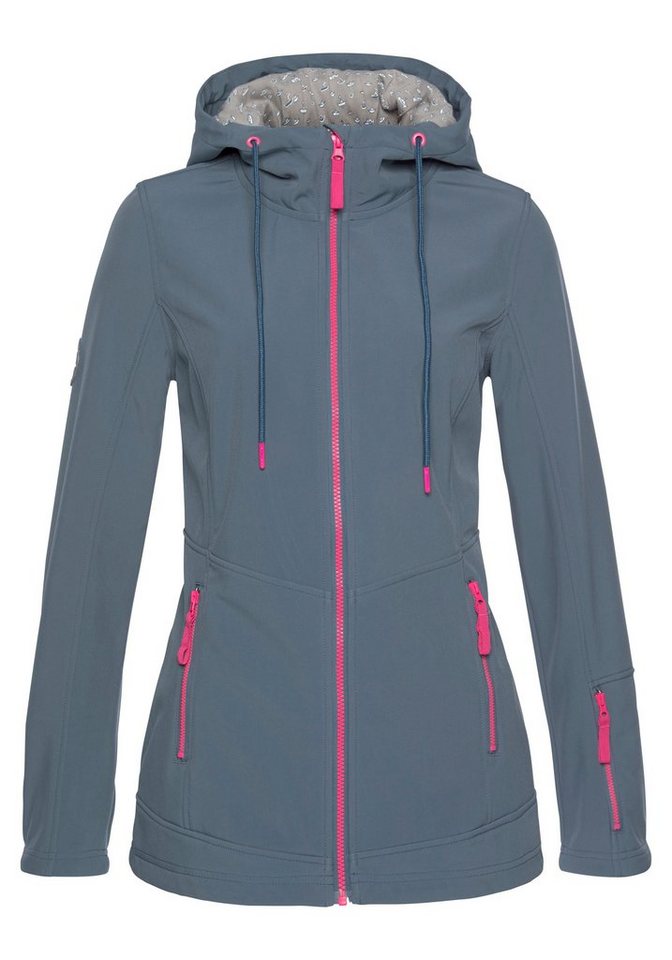 Ocean Sportswear Softshelljacke aus recyceltem Polyester atmungsaktiv, wasserabweisend, windabweisend, Übergangsjacke – Bild 5 von 5