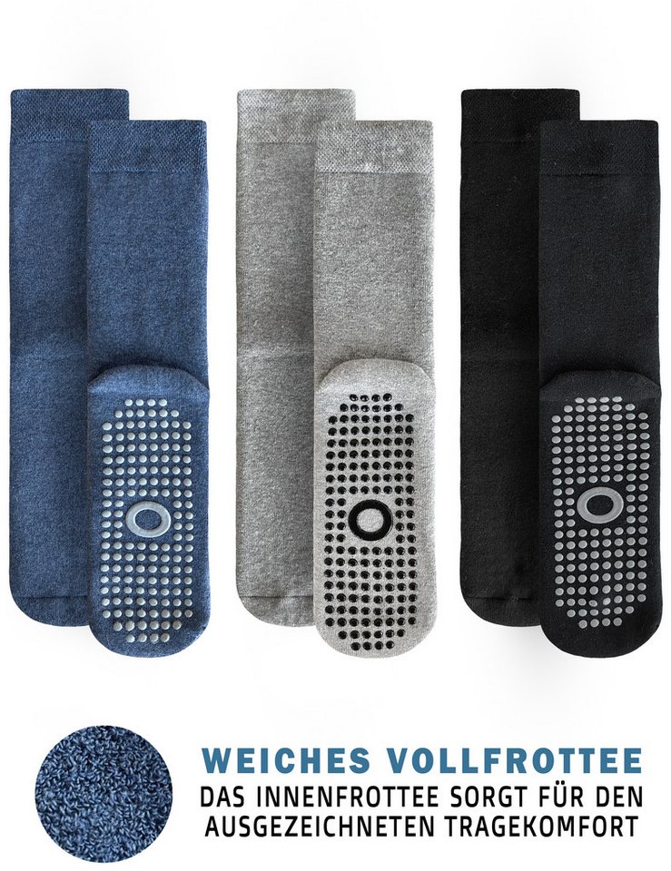 OCERA ABS-Socken Kinder Stoppersocken (3-Paar) – Bild 5 von 5