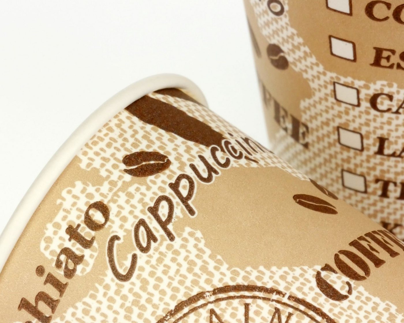 OCTOPUS Einwegbecher 100x Trinkbecher, Coffee to go, Kaffeebecher mit 180ml Füllvolumen, 100-tlg., Pappe – Bild 3 von 5