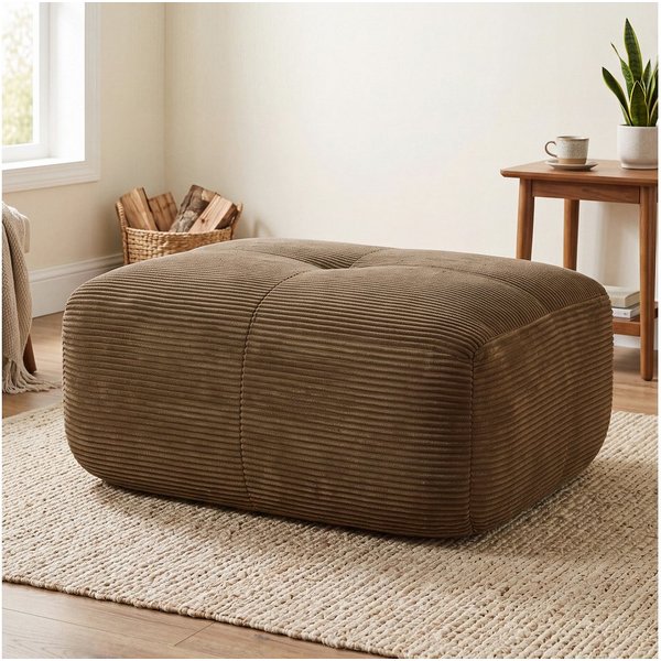Odikalo 3-Sitzer Ecksofa modular kombinierbar Polstersofa, Modulares Ecksofa ohne Montage, ergonomisch und haustierfreundlich, aus Cordstoff mit extra-breiten A