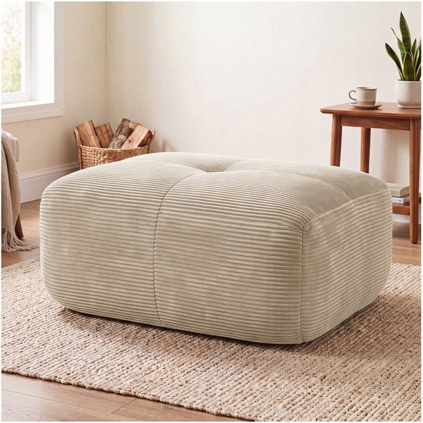 Odikalo 3-Sitzer Ecksofa modular kombinierbar Polstersofa, Modulares Ecksofa ohne Montage, ergonomisch und haustierfreundlich, aus Cordstoff mit extra-breiten A