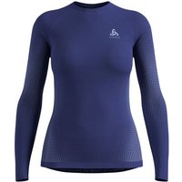 ODLO Damen Baselayer "Performance Warm Eco", Größe XL in Blau