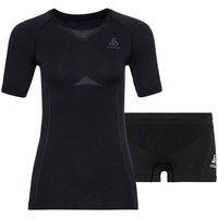 ODLO Damen Baselayer Set PERFORMANCE EVOLUTION LIGHT, Größe S in Schwarz
