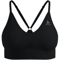 ODLO Damen BH Da SEAMLESS LOW - PADDED, Größe L in Schwarz