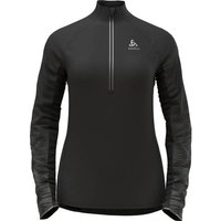 ODLO Damen Mid layer 1/2 zip ZEROWEIGHT C, Größe XS in Schwarz